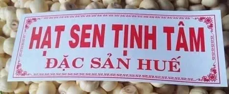 Hạt sen Huế đầu mùa